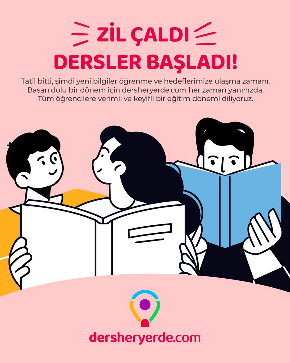 📢 🔔 ZİL ÇALDI, DERSLER BAŞLADI! 🎒📚

Tatil bitti, şimdi yeni bilgiler öğrenme ve hedeflerimize ulaşma zamanı! 💪✨ Başarı dolu bir dönem için dersheryerde.com her zaman yanınızda. 🚀

Tüm öğrencilere verimli ve keyifli bir eğitim yılı diliyoruz! 🎓📖