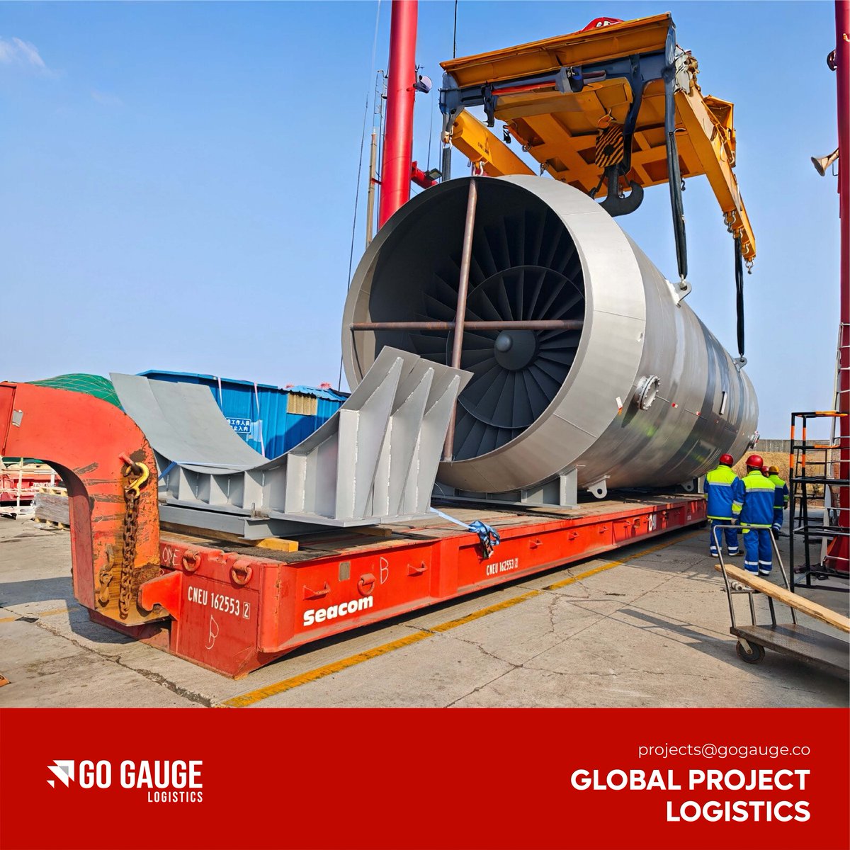 go_gauge's tweet photo. 🌍 Moving Heavy, Moving Smart! 🚢💨

Go Gauge successfully delivered 800FRT of heavy cargo from Shanghai to India – Jan 2025 loading ✅

📅 More sailings lined up! Secure your spot now.
📩 For rate filing, email - projects@gogauge.co 

#GoGaugeLogistics #ProjectCargo #HeavyCargo https://t.co/sTW1B1TJ0n