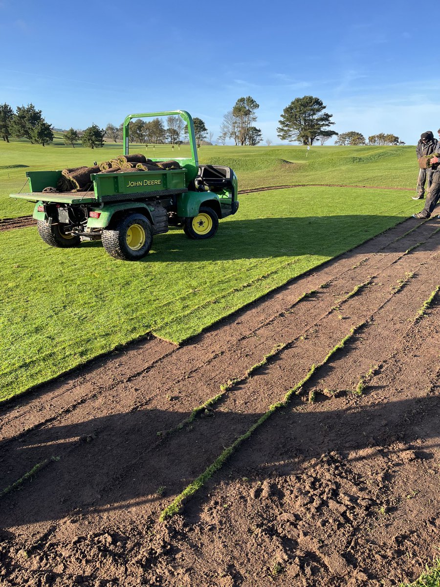 Time for some tee levelling now we’ve dried out!!
