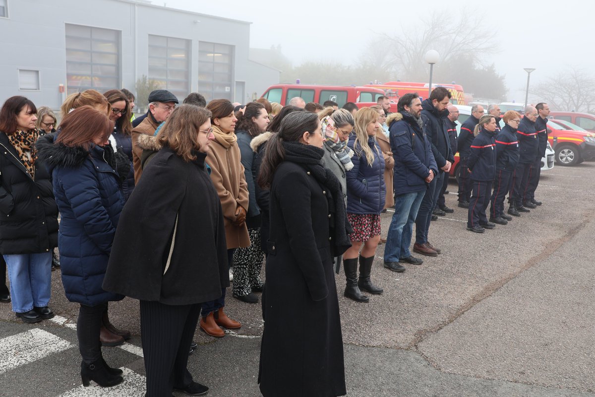 SDIS58's tweet image. ⚫️ #décès #hommage | Suite au décès en service du Sergent Clément VILNET @SDIS51 survenu le 23 janvier 2025, les #sapeurspompiers de la @nievrefr @Sdis58 ont observé ce jour un moment de recueillement en sa mémoire 😢🙏