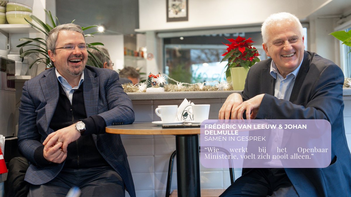 Openbaar Ministerie | Ministère Public (@omp_be) on Twitter photo #KortOM: op de koffie met Johan Delmulle en <a href="/FredericLeeuw/">Frédéric Van Leeuw</a>
Ze volgden elkaar op als federaal pocureur en als procureur-generaal van Brussel en eten regelmatig een hapje bij ‘Les Oliviers’, nabij het Justitiepaleis.
Ontdek meer in ons dubbelinterview: om-mp.be/nl/artikel/op-… #KortOM: op de koffie met Johan Delmulle en <a href="/FredericLeeuw/">Frédéric Van Leeuw</a>
Ze volgden elkaar op als federaal pocureur en als procureur-generaal van Brussel en eten regelmatig een hapje bij ‘Les Oliviers’, nabij het Justitiepaleis.
Ontdek meer in ons dubbelinterview: om-mp.be/nl/artikel/op-…