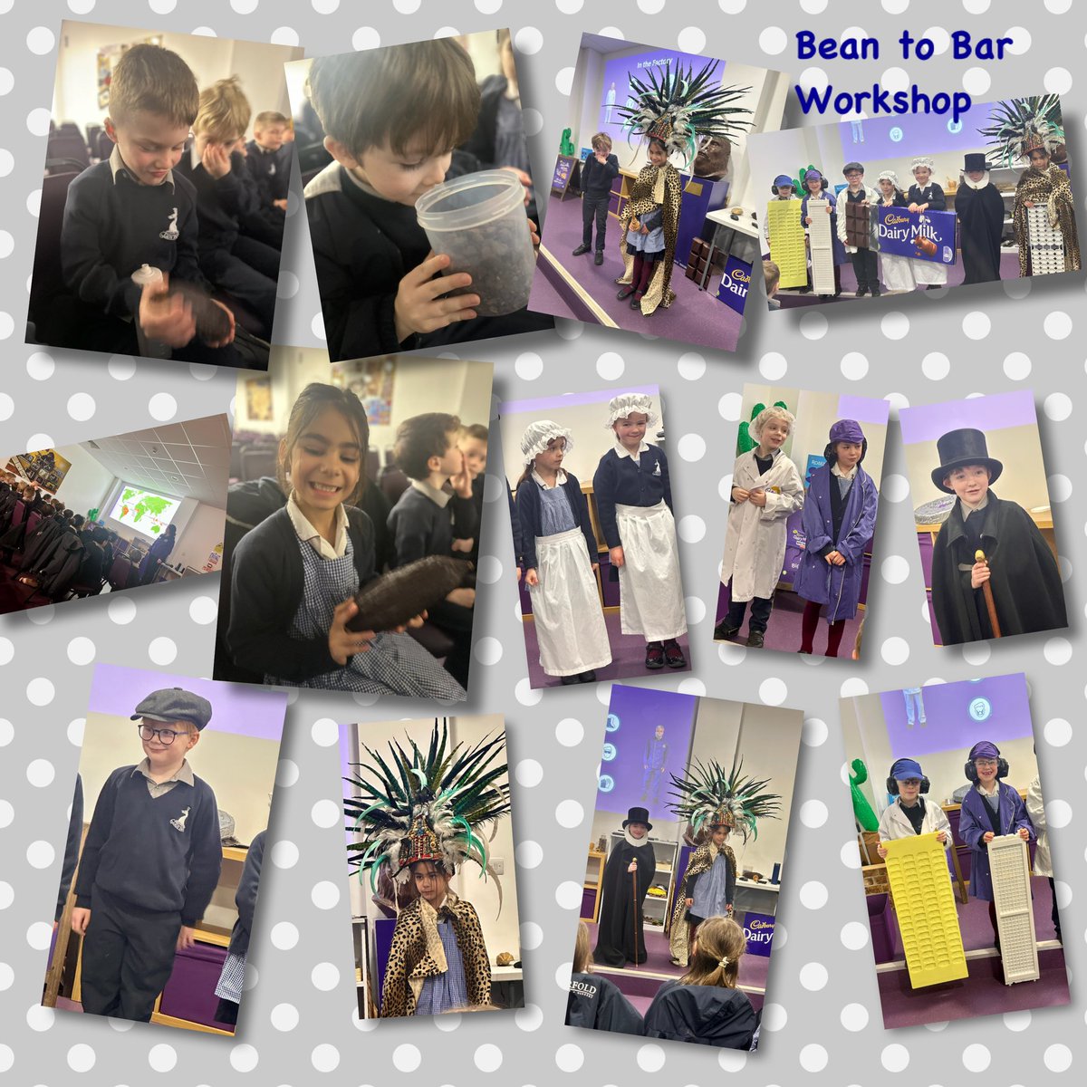 ChattinMrs's tweet photo. @winterfoldhs @WinterfoldTrips What a fantastic Yr2 visit to @CadburyUK as part of their Science topic #ChangingMaterials . We enjoyed an amazing cocoa bean to bar workshop. Highlights included chocolate making and tasting, 4d cinema experience and the bean ride to end our day🍫 https://t.co/Bd2GhDt2ar
