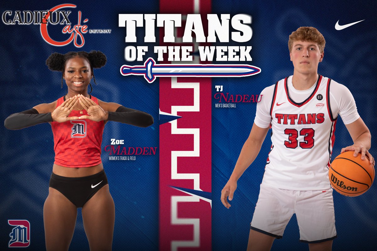 Detroit Mercy Titans (@detroittitans) on Twitter photo 👏 Congrats to your Charles Rutherford Titans of the Week presented by <a href="/Cadieuxcafe/">Cadieux Cafe</a> 👏
<a href="/DetroitTitanTnF/">DetroitMercyTnF+XC</a> Senior Zoe Madden had a pair of top-three performances as she was second in the long jump with a leap of 5.37-meters and third in the triple jump at a career-best 10.93 at the 👏 Congrats to your Charles Rutherford Titans of the Week presented by <a href="/Cadieuxcafe/">Cadieux Cafe</a> 👏
<a href="/DetroitTitanTnF/">DetroitMercyTnF+XC</a> Senior Zoe Madden had a pair of top-three performances as she was second in the long jump with a leap of 5.37-meters and third in the triple jump at a career-best 10.93 at the