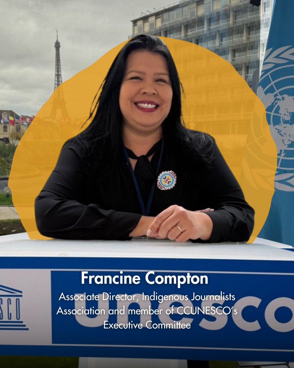 CCUNESCO (@ccunesco) on Twitter photo Associate Director of the Indigenous Journalists Association and member of our Executive Committee, Francine Compton was an active participant in UNESCO’s 2024 Media Partnership Forum on Indigenous Peoples and the Media.
<a href="/Canada2UNESCO/">Canada at UNESCO</a> Associate Director of the Indigenous Journalists Association and member of our Executive Committee, Francine Compton was an active participant in UNESCO’s 2024 Media Partnership Forum on Indigenous Peoples and the Media.
<a href="/Canada2UNESCO/">Canada at UNESCO</a>