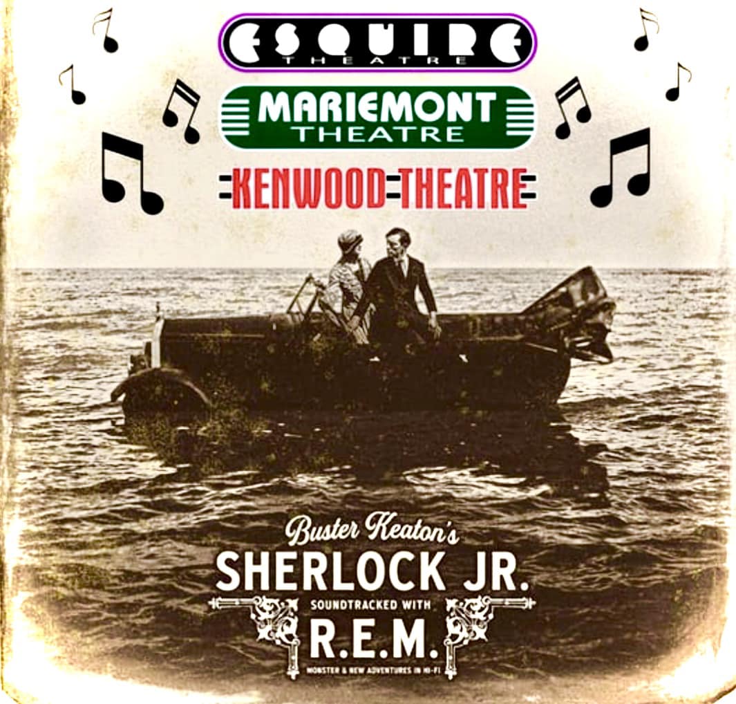 Silent Synched pairs classic silent movies with alt rock soundtracks from influential groups like R.E.M., They Might Be Giants, Pearl Jam, &amp; Pixies. This Saturday @ 1:30 and 7:30 catch Buster Keaton's SHERLOCK JR (1924) synched with R.E.M. Tix bit.ly/SSESQ #Cincinnati
