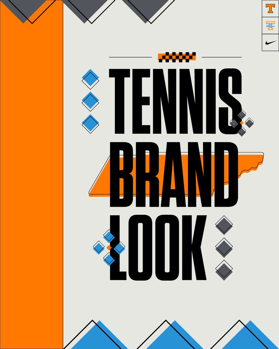 kamwatson_2's tweet photo. Here’s a look at my brand system for the Tennessee Tennis program for the 2024-25 year!

This look is  primarily inspired by geometric abstraction and the Bauhaus movement that originated in Germany. Big focus on cohesiveness and repeating similar elements in different ways. https://t.co/OiVJJFlv4k