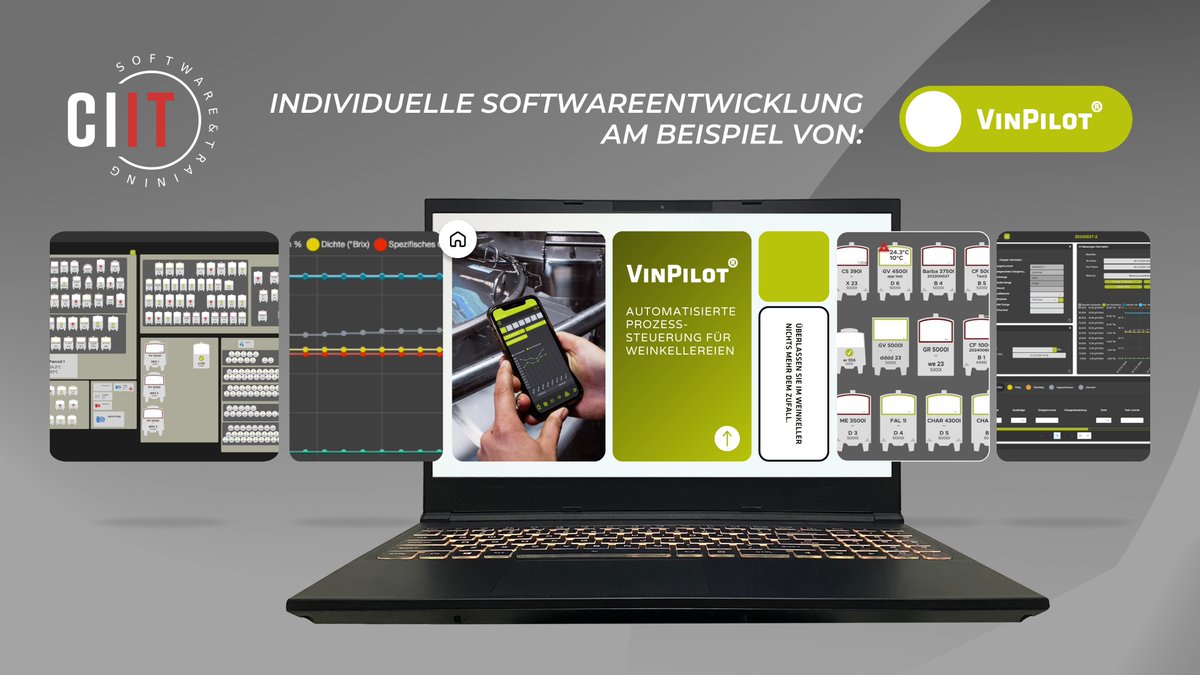 CIIT_at's tweet photo. Schon den Blogbeitrag über unsere VinPilot Software gesehen? 🍷 Jetzt gleich nachlesen auf: https://t.co/UG0a4xtxaV

#CIIT #CIITSoftware #Software #VinPilot #WFT #Weinherstellung #Prozesssteuerung #Softwareentwicklung #Individualsoftware #AppEntwicklung #Automatisierung #Tech https://t.co/1xWaBBk7Rq