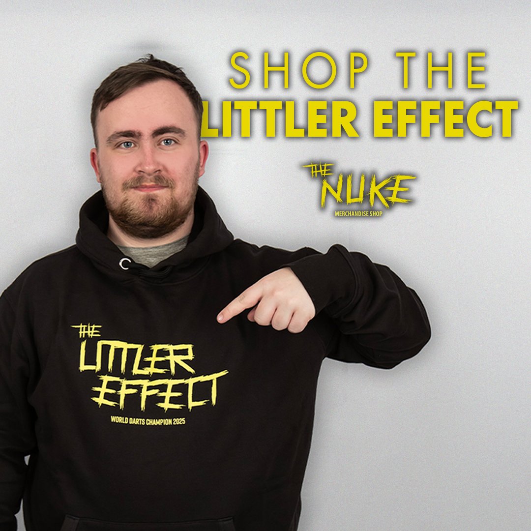 🔥 THE LITTLER EFFECT IS HERE! 🔥

Be part of the movement with the official Littler Effect Hoodie! 👑🎯 Worn by Luke Littler himself, this hoodie is a must-have for every darts fan.

Rep the future of darts in style—grab yours now! 🏆🖤

📲 Shop now at lukelittler.co.uk