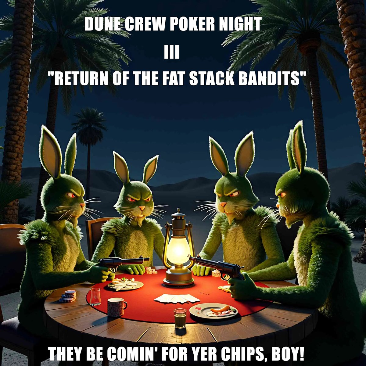 DuneCrew_xyz's tweet photo. ❤️‍🔥 Dune Crew Poker Night ❤️‍🔥

7.5 million $DCC in the pot before registration had even opened! Epic 🤯

250K $DCC buy in

2pm PST / 10pm GMT Saturday 8th
11am NZT Sunday 9th

For more info and registration head to our Discord -
https://t.co/3ga4wWbADD

#Dunes4lyfe #getamongst https://t.co/rCtEYaaT6g