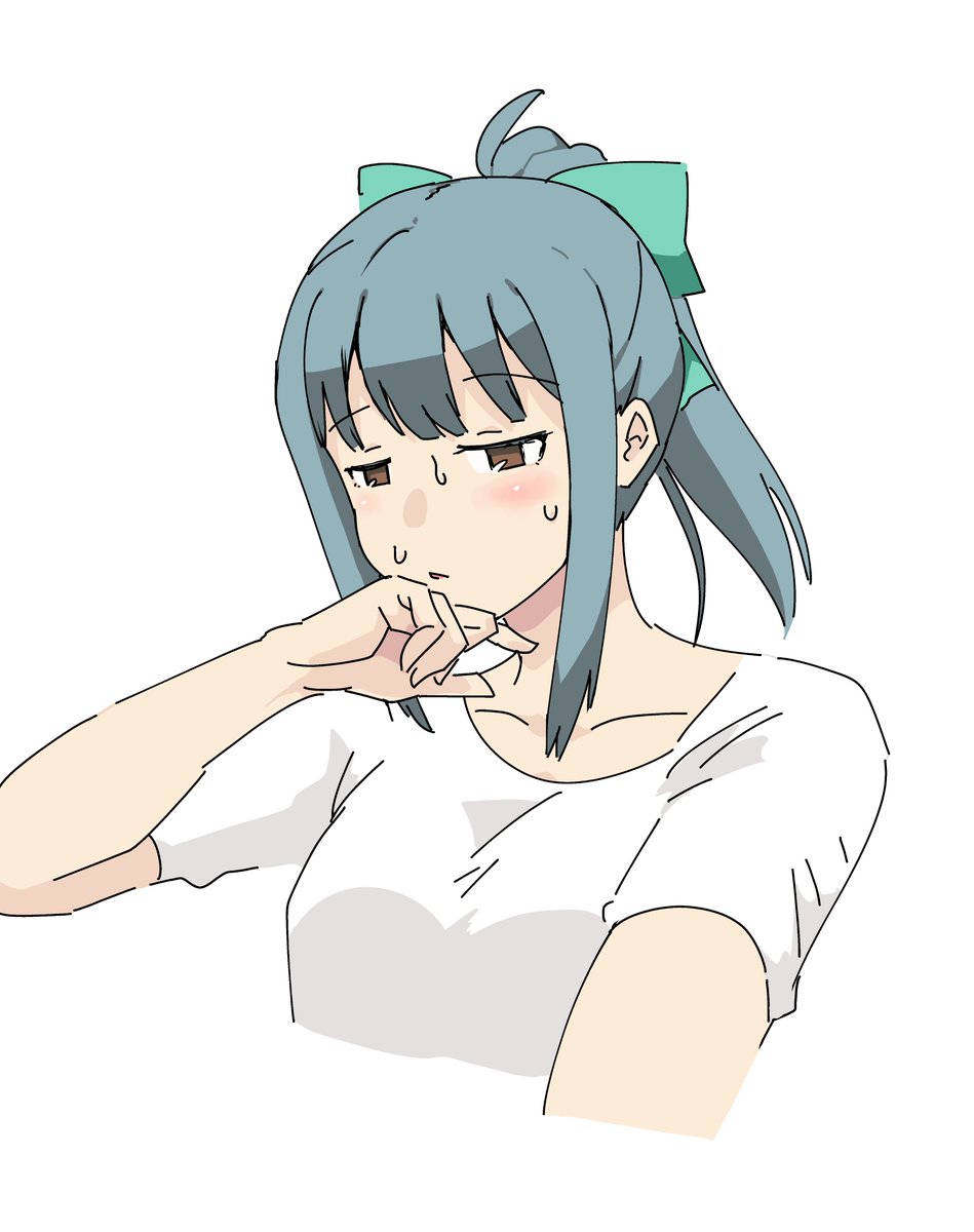 夕張(艦これ) 「」|たかふじなすびのイラスト