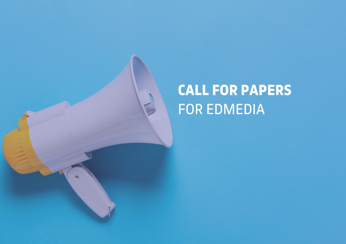 📢 Call for Papers - #EdMedia25 + Innovate Learning

🗣️ Share your research, ideas, and innovations in #Education and #Technology.

🌍 Join experts from around the world at this premier international conference.

👉 Submit your proposals until April 4th: workshops, posters, and