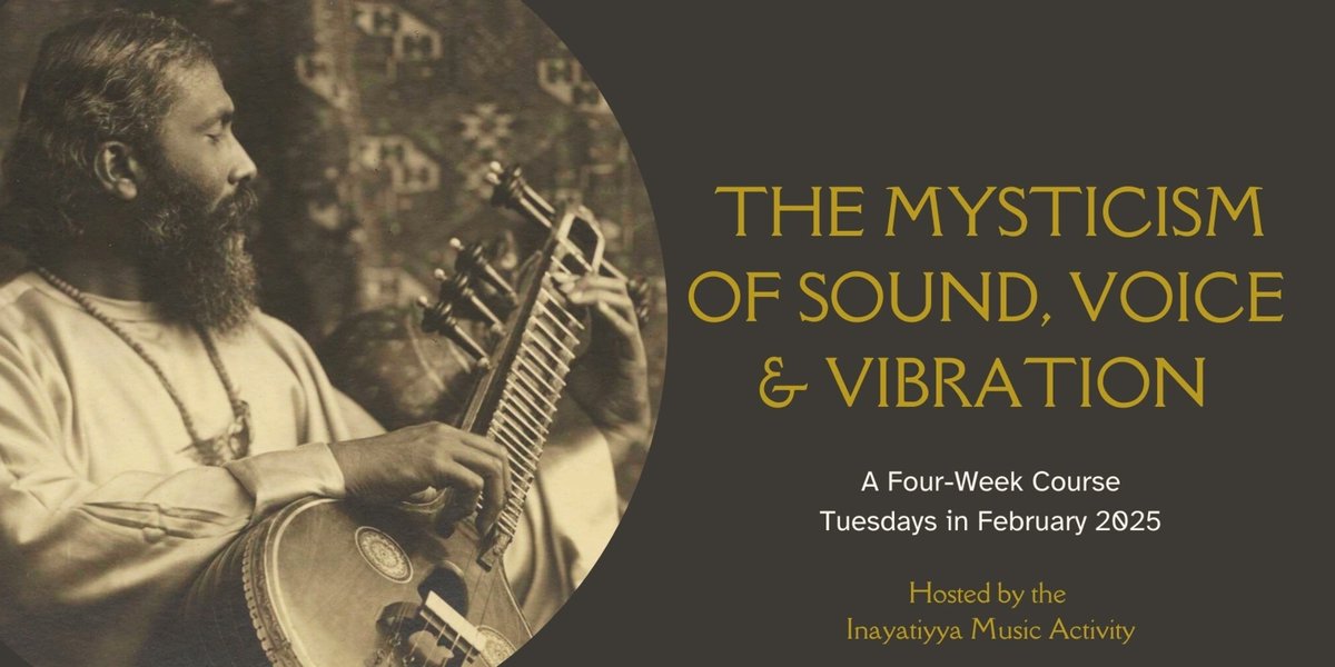 Course starts tomorrow!
inayatiyya.org/event/the-myst…

Book for the course:
sulukpress.com/books/sufi-mes…

#sufism #hazratinayatkhan #mysticism #sound #vibration