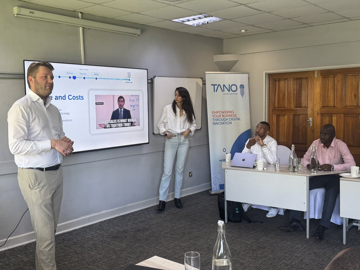 TanoGroup's tweet image. Tano Digital Solutions teams from across Africa (🇿🇼🇿🇲🇰🇪🇿🇦) recently completed an SAP Enablement Workshop in Harare, (Zimbabwe) reinforcing our commitment to client success. Thank you to the SAP team for their support. #SAP #Innovation #TanoDigitalSolutions