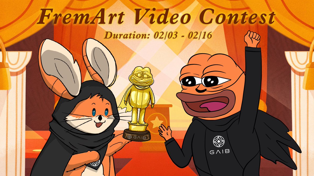 🎥 Calling All Creators! 🎥

GAIB is launching a Video-Making Contest! Showcase your creativity and win amazing rewards! 🚀

🎞️How to Join:
1️⃣ Follow GAIB Fremen Hub YouTube Channel - youtube.com/@GAIBFremenHub

2️⃣ Create a video about GAIB
📍More than 10s long
📍Include any