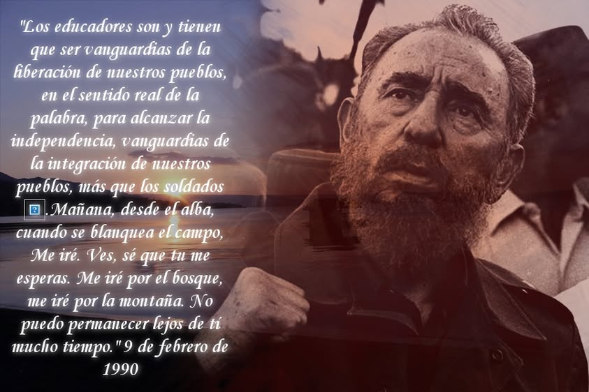 FSoldadodeIdeas's tweet photo. 📷 #FidelCastro “Los educadores son y tienen que ser vanguardias de la liberación de nuestros pueblos, en el sentido real de la palabra, para alcanzar la independencia, vanguardias de la integración de nuestros pueblos, más que los soldados”.

📷 9 de febrero de 1990 https://t.co/uBUbjJs3EH