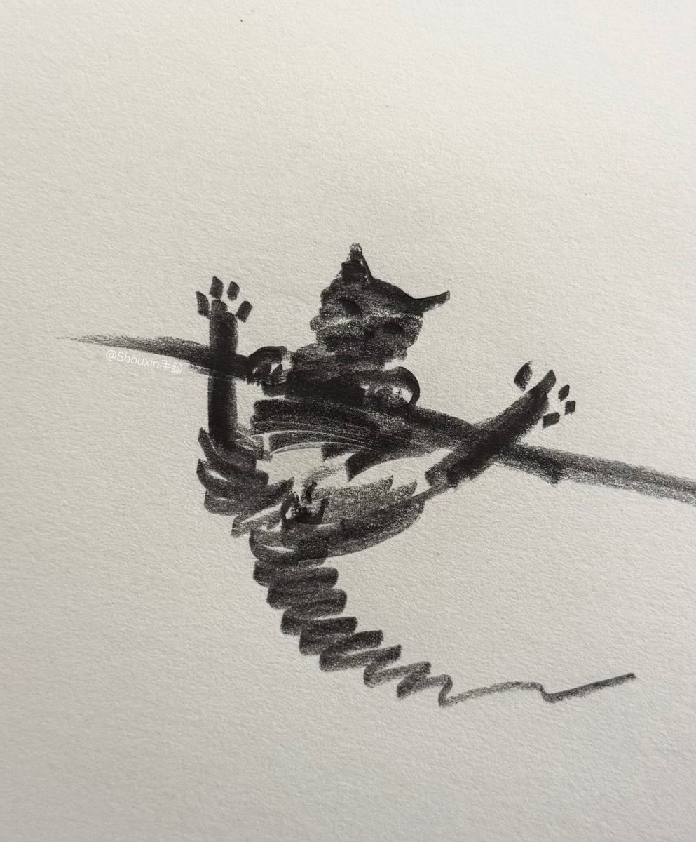 shouxin13141's tweet photo. A group of mischievous little line-drawn cats is pouncing your way!
#shouxinsketch #petart #animalart #illustrationartists #cat #pet #sketch #sketchdaily https://t.co/R5C7M9e6Ey