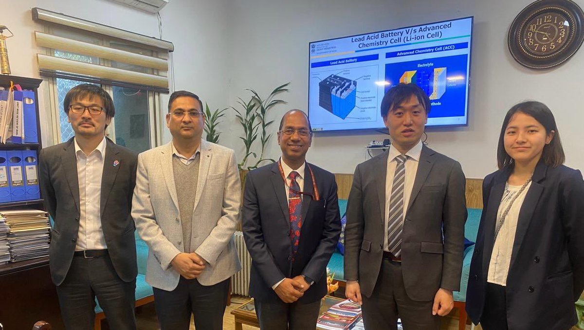Ministry of Heavy Industries (@mhi_goi) on Twitter photo Delegation headed by Mr. Satoshi Takagi, Principal Deputy Director, Industrial Machinery Division, <a href="/METI_JPN/">METI, Japan</a>, met Shri <a href="/vijaymittal4/">vijay mittal</a>, Joint Secretary, MHI. Delegation headed by Mr. Satoshi Takagi, Principal Deputy Director, Industrial Machinery Division, <a href="/METI_JPN/">METI, Japan</a>, met Shri <a href="/vijaymittal4/">vijay mittal</a>, Joint Secretary, MHI.