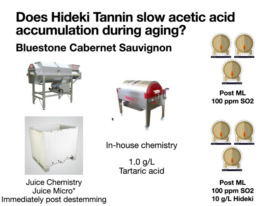 Our latest sensory session is available for review. Lee Hartman of <a href="/BluestoneVine/">Bluestone Vineyard</a> discusses his experiments studying the use of Hideki Tannin and Stab Micro M to protect red wine during aging. A brief review of volatile acidity is included.

Watch at youtu.be/Ygy5pB2LeJ4