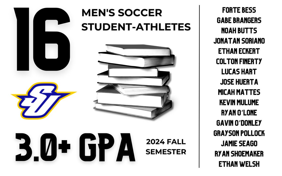 Getting it done in the 𝐜𝐥𝐚𝐬𝐬𝐫𝐨𝐨𝐦 📖

𝟏𝟔 men’s soccer student-athletes earned a 𝟑.𝟎+ 𝐆𝐏𝐀 for the fall semester. #studentathletes