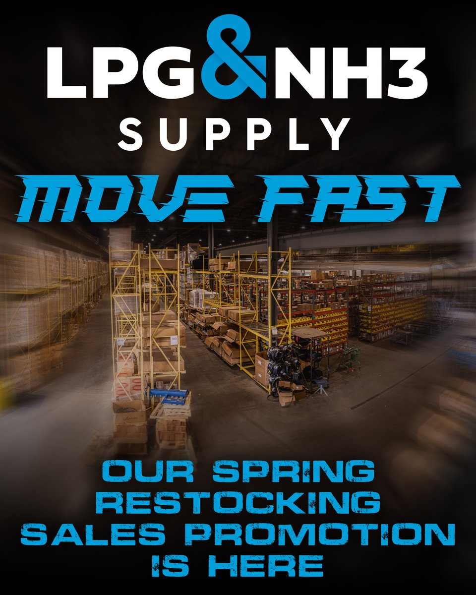 Stock up on essential LPG &amp; NH3 equipment with our Spring Restocking Sales Promotion:

✅ Free Freight on qualifying orders
✅ Free RTIC Tumbler with every qualifying order
✅ Free RTIC Cooler with $25K+ purchases

🚨 Limited-time only—refresh your inventory now!