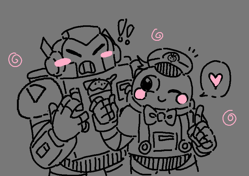 ztyroids's tweet photo. sorry i was a bit tired today so i barely drew =(

but have #lousurge or #surgelou i find them very cute. i might draw more duos soon (～￣▽￣)～ https://t.co/qs5yghFhQI