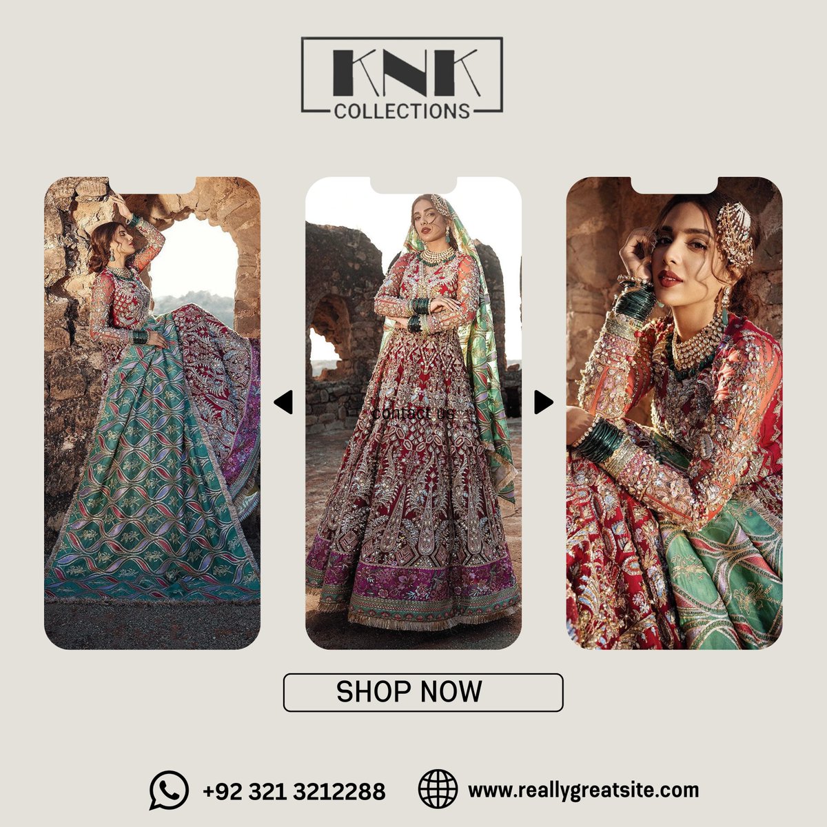 KnKCollectionz's tweet photo. Step into a world where tradition meets modern sophistication with our exquisite heavy embroidery Collections!
📱 : 03213212288
🌐: https://t.co/SjvrQDlXdb
#KNKCollections #PakistaniFashion #HeavyEmbroidery #SalwarKameez #WeddingWear #DesignerReplicas #LuxuryFashion #CoutureStyle https://t.co/sRzgAw8YYL