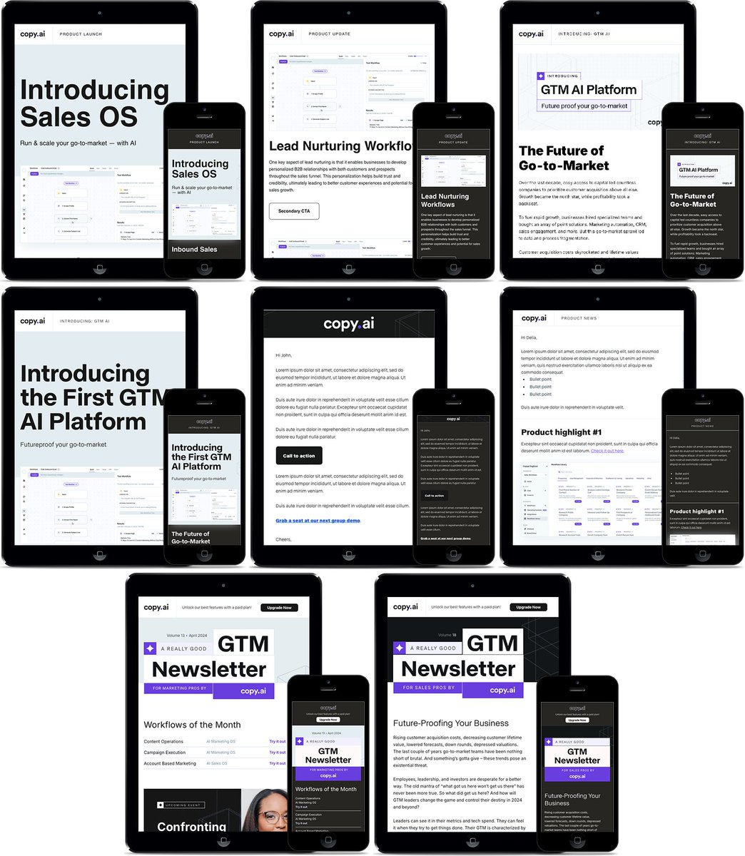 pompeii79's tweet photo. Check out all these emails I coded for https://t.co/98cf94z7iE! There's a lot of hide and show on both desktop &amp; mobile in those newsletters! https://t.co/AU2NKiPPha 

Want to up your email code game? Contact me at https://t.co/pWlOqUAsUV!

#emailmarketing #htmlemail https://t.co/RP0ZhA5wEg