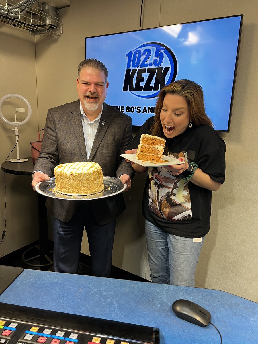 Shout out Ruth's Chris Steak House for bringing in the most insanely delicious carrot cake! ￼ Monday, February 3rd is national carrot cake day …I told everyone at my office it was calorie free!🤞🥕🍰🧡🧡