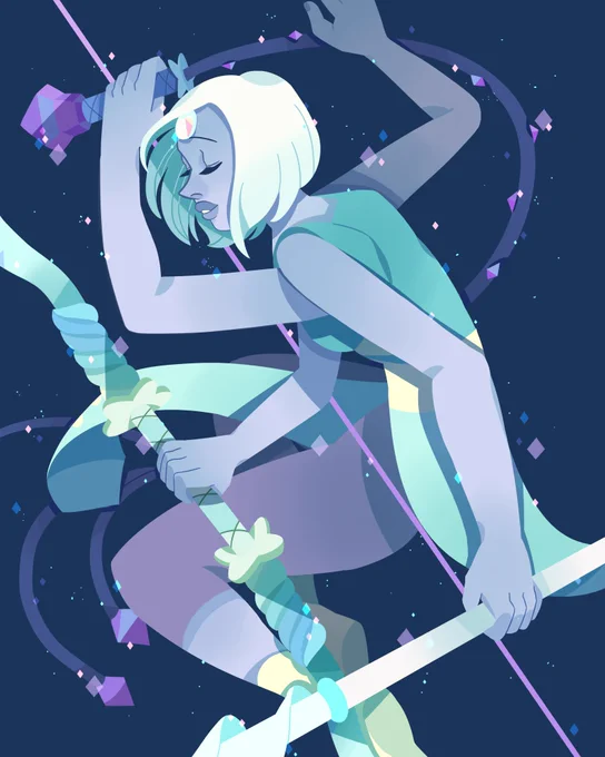 Short haired Opal  #StevenUniverse 