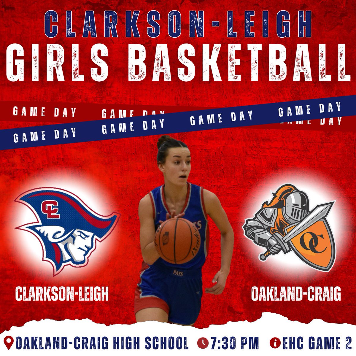 Clarkson-Leigh Girls Basketball is back on the court tonight for the East Husker Conference quarterfinals, taking on Oakland-Craig. 🏀

🆚: Oakland-Craig
🕖: 7:30 PM
💻: Oakland-Craig Hudl Fan
📍: Oakland-Craig High School