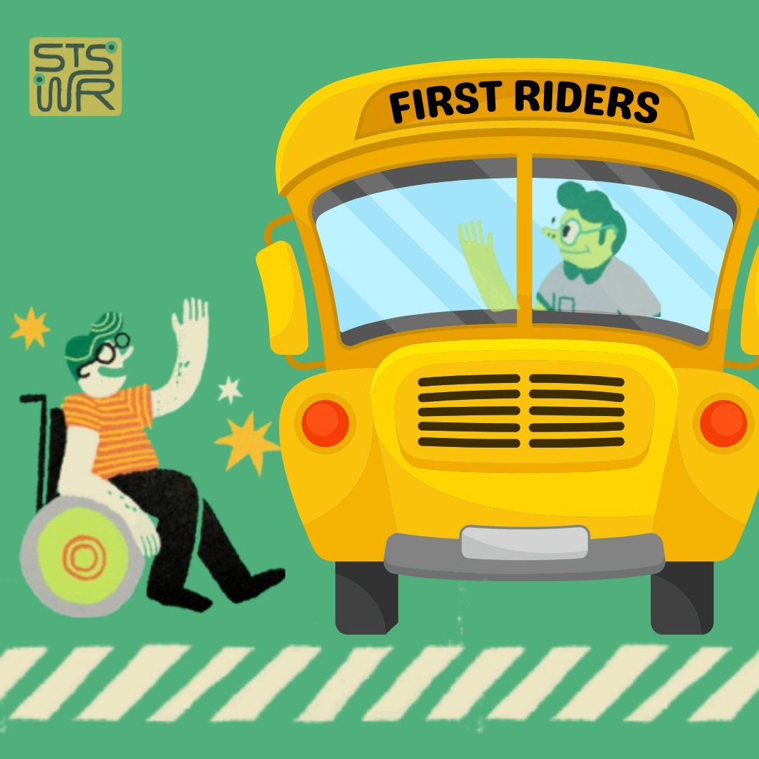 STSWR's tweet photo. Accessibility matters! We want all students to feel safe and included! 🚌 Wheelchair-accessible buses will be available at select First Riders locations on June 4! Registrations open in April! #FirstRidersWR #STSWR https://t.co/p8KHHc0mH2