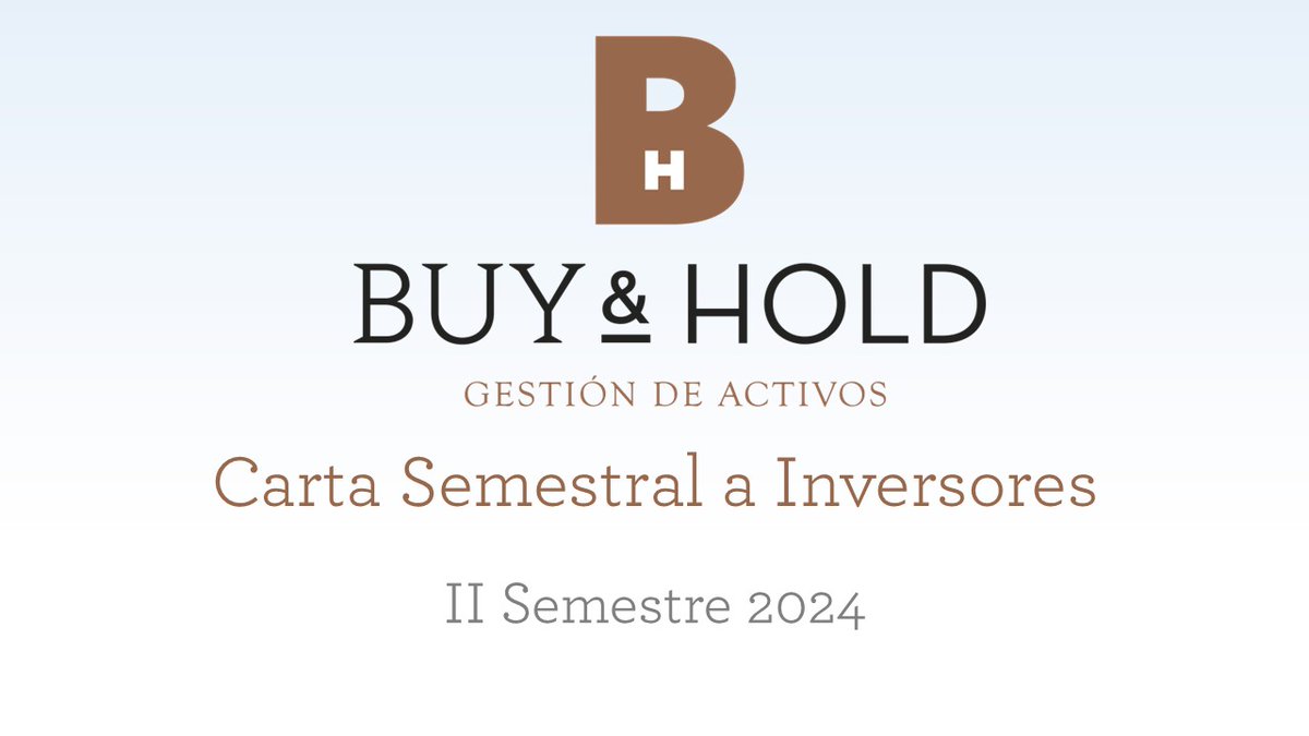 📨Acabamos de publicar nuestra Carta Semestral

🔎La evolución de los #mercados, previsiones, estrategias y posiciones de #inversión de nuestros #fondos   

Te dejamos algunas claves en este hilo 🧵
Y aquí, el texto completo 👉buyandhold.es/wp-content/upl…