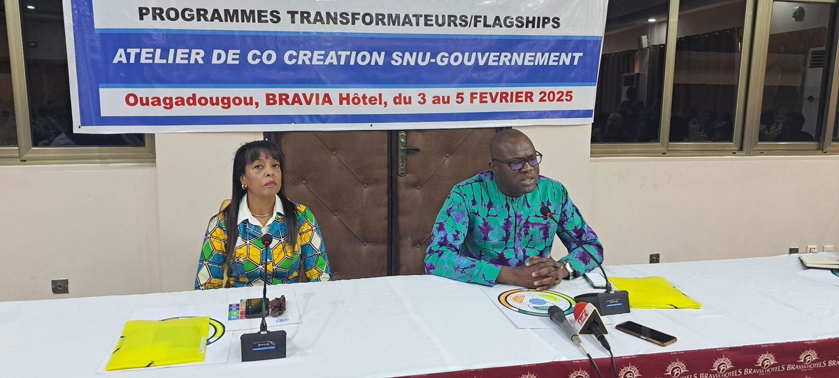 L’atelier de co-création des 3 programmes transformateurs : Appui à la Transformation des Systèmes Agro-Alimentaires, Renforcement de la Transition Humanitaire, Stabilisation et Coopération Transfrontalière, Développement et Paix  s’est ouvert ce matin en présence du <a href="/Mefp_BF/">Ministère de l’Economie et des Finances 🇧🇫</a>