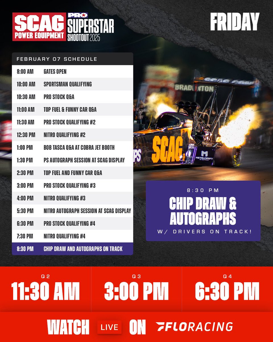 PROPromotions_'s tweet photo. The @ScagPower PRO Superstar Shootout, Feb. 6-8 at Bradenton Motorsports Park. #RunItBack 

Tickets available 👉 https://t.co/GHTHZcu2ER https://t.co/DZVEIy4FBz