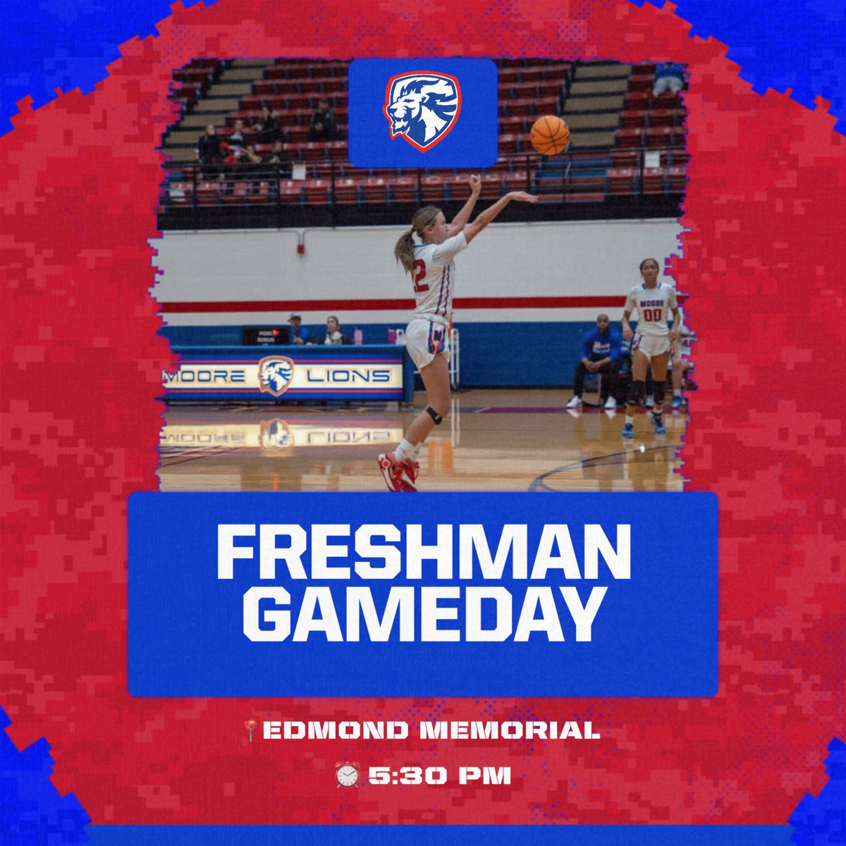 ITS A FRESHMAN GAMEDAY 🏀🦁
📍Edmond Memorial 
⏰5:30PM
📸 <a href="/BraylynSaenz/">Braylyn “BP” Saenz</a>