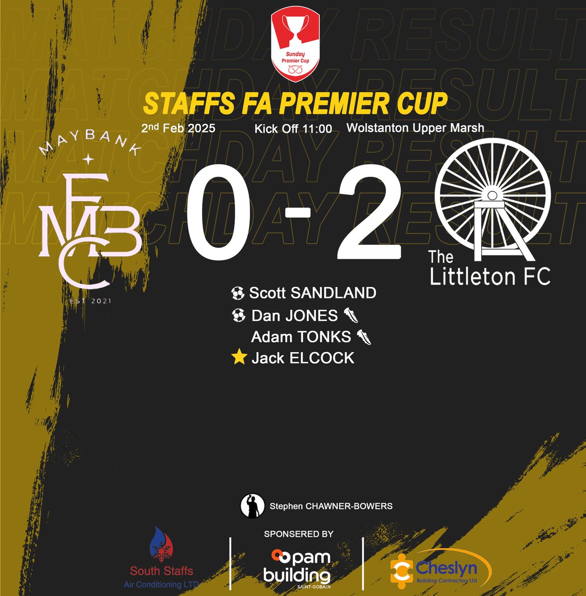 MATCHDAY RESULT

We in the Final! 💛🖤

#UPTHECOGGERS