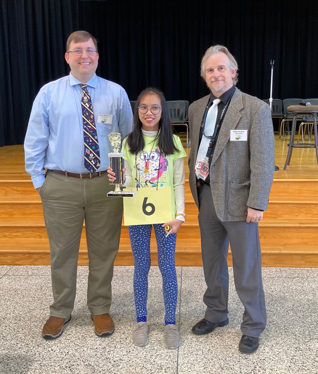 MathCounts123's tweet image. Hong competed in the district spelling bee this weekend and won! She will be representing FBISD in the regional bee in March.

Congratulations, Hong! 🎉 @BPE_Broncos