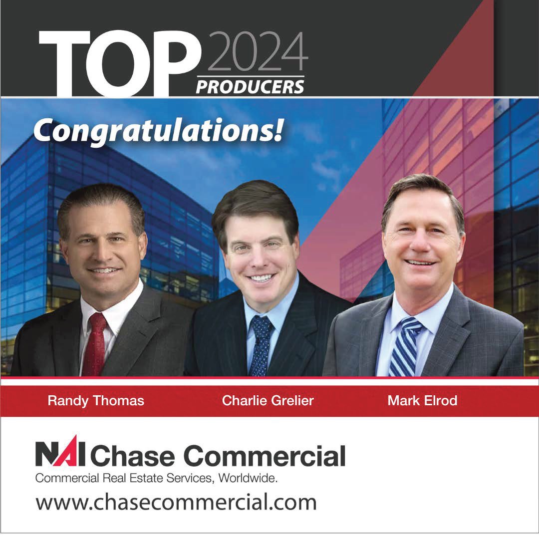 NAIChase's tweet photo. Congratulations to our 2024 Top Producers Randy Thomas, Charlie Grelier, Jr. and Mark Elrod.  Rock Stars in CRE.

#Brokerage #topproducers #topdawgs #CRE #Ateam https://t.co/uiN1idoWjR