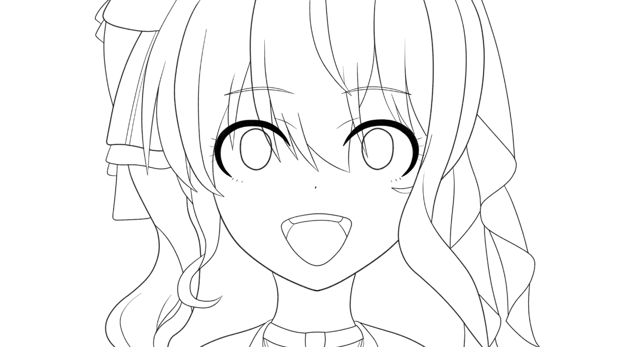 線画できた 