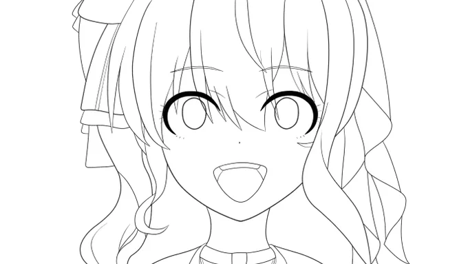 線画できた 