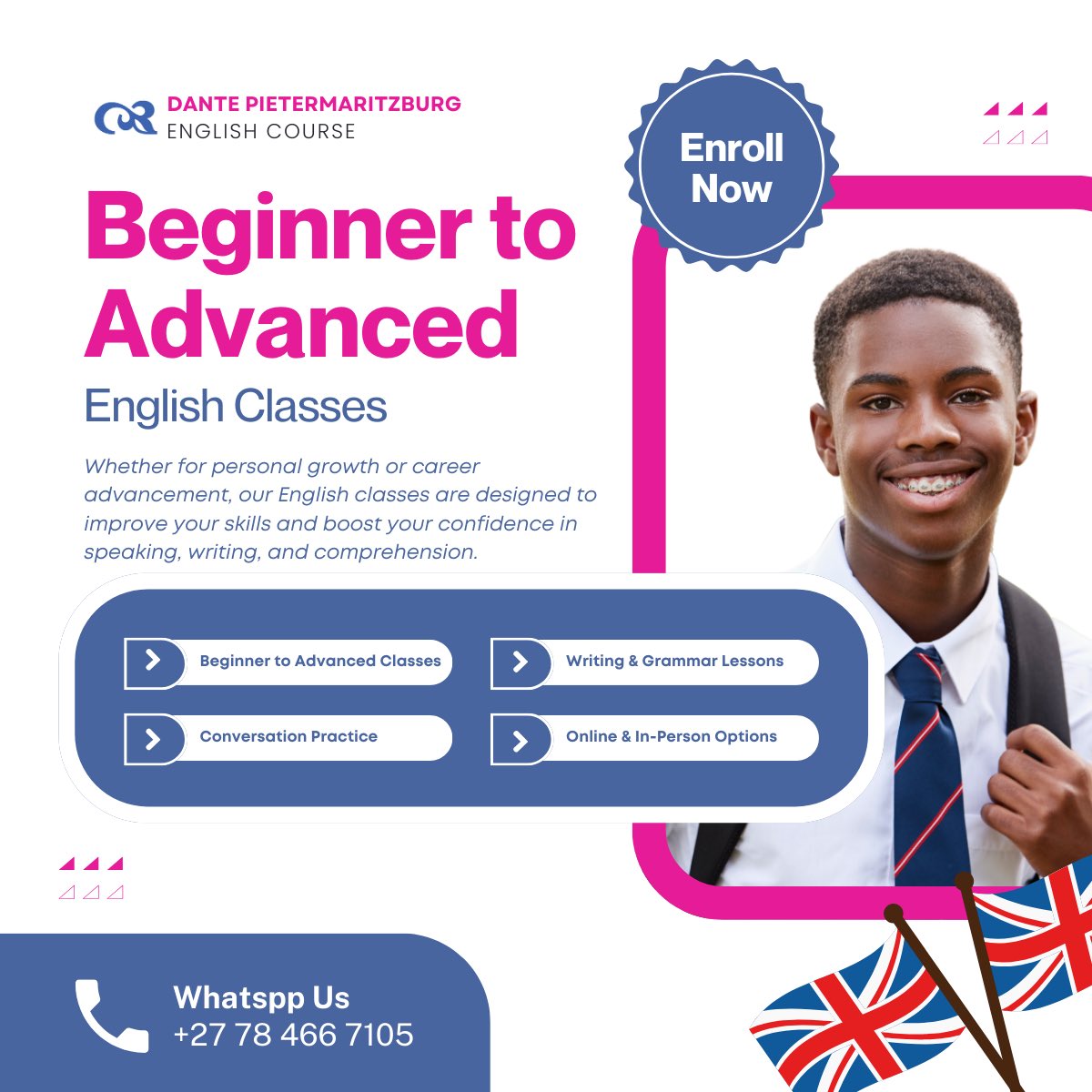 Whether you're starting from scratch or aiming for fluency, we've got the perfect lessons for you! Tell us which language level you would like to reach. Drop a comment and let's make it happen.