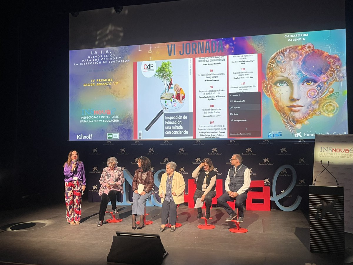 MIGarcia__'s tweet photo. ‘La inspección desde la consciencia’ ~@SorribesSusana modera la mesa redonda con @carmenpellicer_ Analizando el papel esencial de la inspección educativa como facilitador de la autonomía y el avance de la Escuela: de la instrucción al acompañamiento #INSnovae @CuadernosP https://t.co/G2Ht4CRbF8