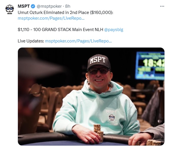 MnHighlander's tweet photo. Sure, it's great that @Gr8Turk1977 went back to back in the @msptpoker POY and back to back final tables and  is the 2025 POY leader.  But what have you done lately? https://t.co/cE8ThXFZEQ