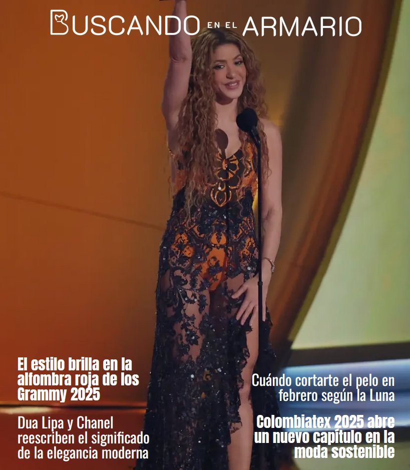 📢 ¡Ya está aquí la nueva edición de Buscando en el Armario! ✨ Descubre los looks más impactantes de los #Grammy2025 🔥, la colaboración de Dua Lipa con Chanel 💎 y lo último en moda sostenible 🌿. ¡No te lo pierdas! 👇

🔗 buscandoenelarmario.com

#BuscandoEnElArmario #Shakira