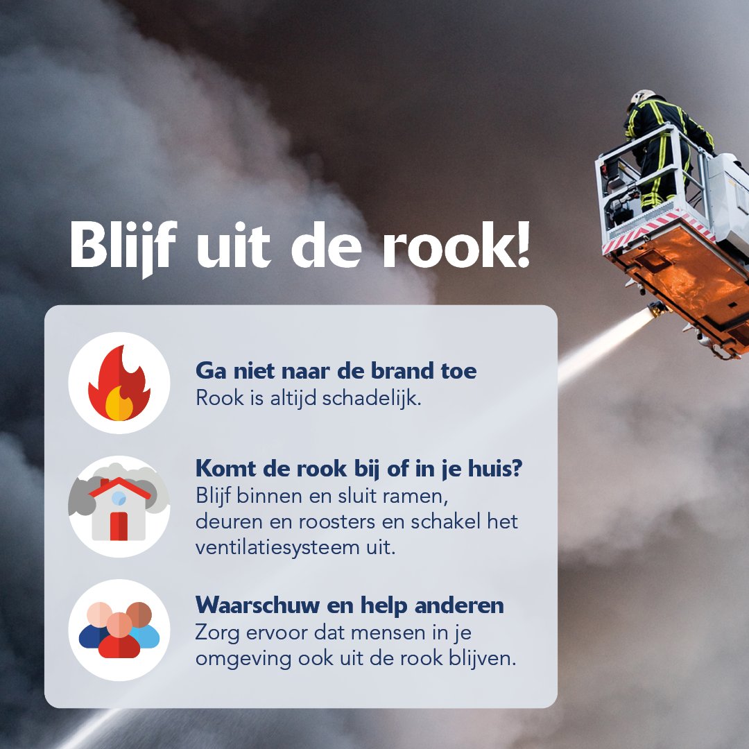 Bij de brand in #Leeuwarden komt rook vrij. Blijf uit de rook! Heb je last van de rook? Sluit dan ramen en deuren en zet de ventilatie uit.

Alle informatie over dit incident kun je ook vinden op fryslanveilig.nl.