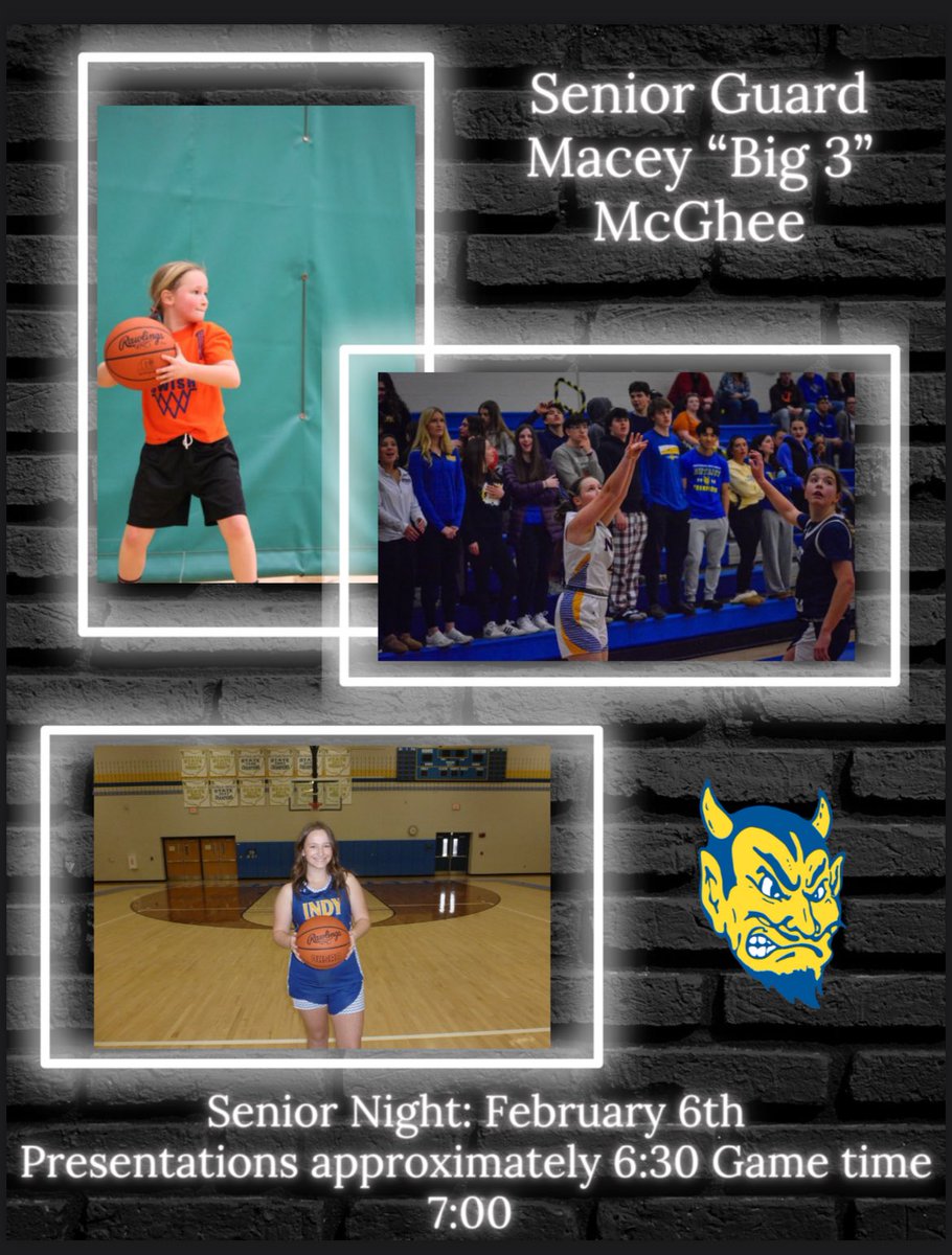 🏀🏀🏀It’s SENIOR week! 🏀🏀🏀

            1st up is #4 Macey McGhee!