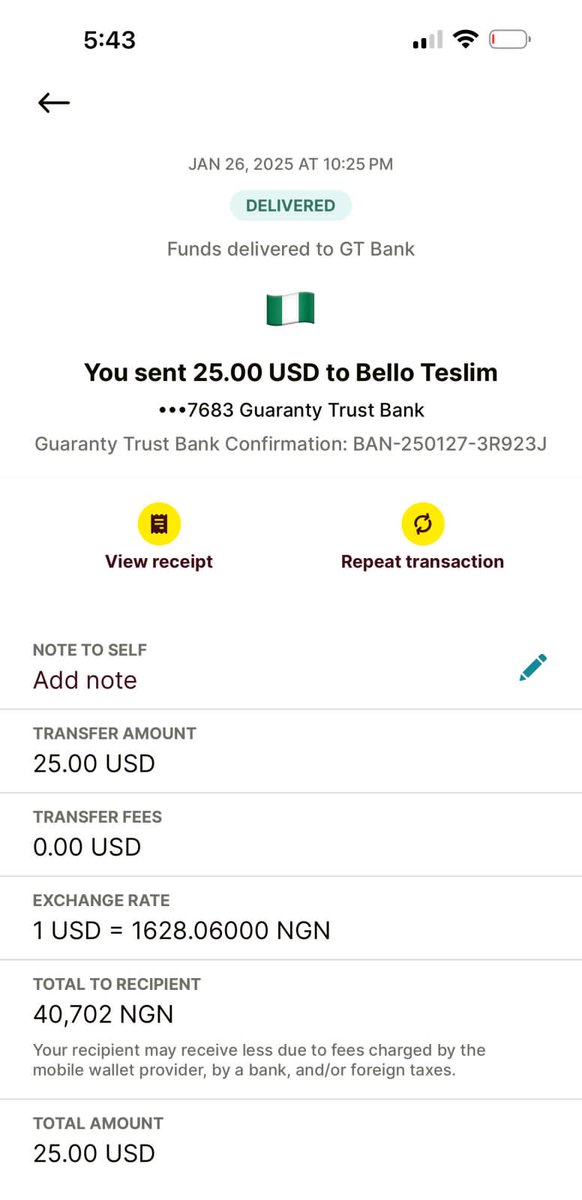 mbgremo's tweet photo. @gtbank_help @gtbank please kindly attend to me since january 27 2025, money sent and your account officer of the sender confirm money was debited in the senders account and am yet to receive since. ki lo de gan haba find attach, what else do u people need to confirm this https://t.co/T2jsnFVW7D