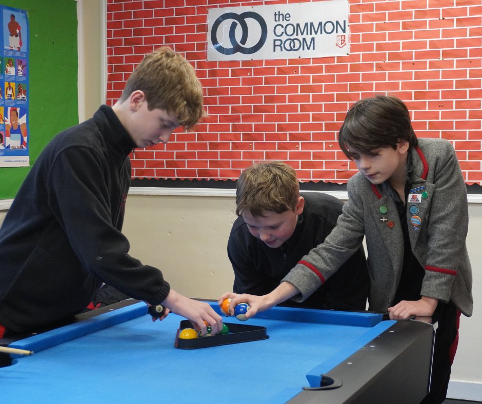 newlandhouse's tweet photo. So far this term, the new pool table in the Senior Prep common room has been a big hit! There's now a pool club too where Mr Gilbart-Smith enthusiastically passes on his top tips   #newlandhouse #seniorprep #pooltable https://t.co/mNxmzEfazD