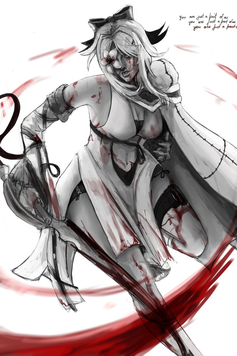 llucifffr's tweet photo. unfinished. Idk where she lost her ponytail #Drakengard3 #zero #fanart https://t.co/JfLdvV8Rtv