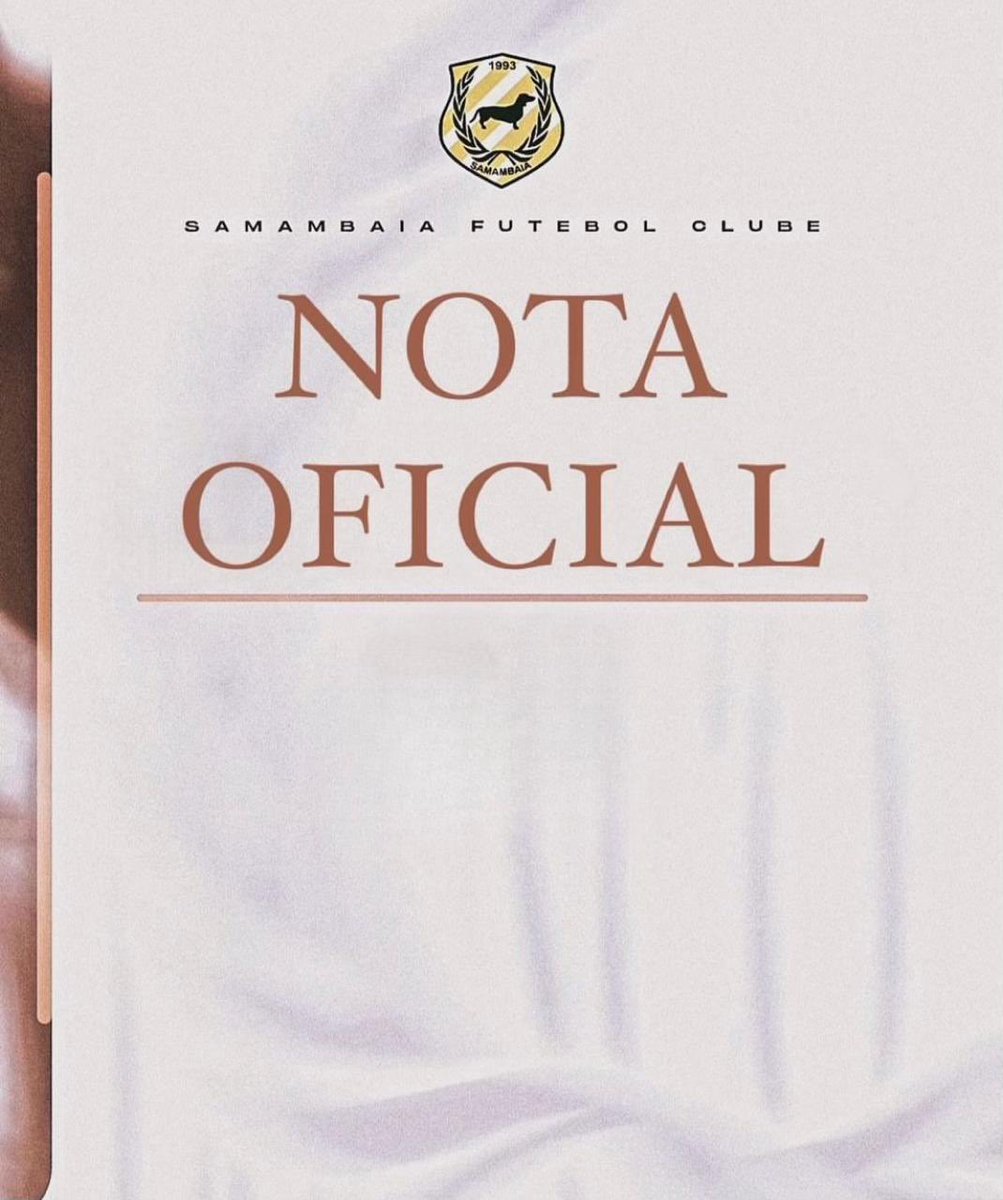 Samambaiasfc's tweet photo. NOTA OFICIAL: Samambaia FC.

Ela não te ama mais. https://t.co/CMGGfnxJhf